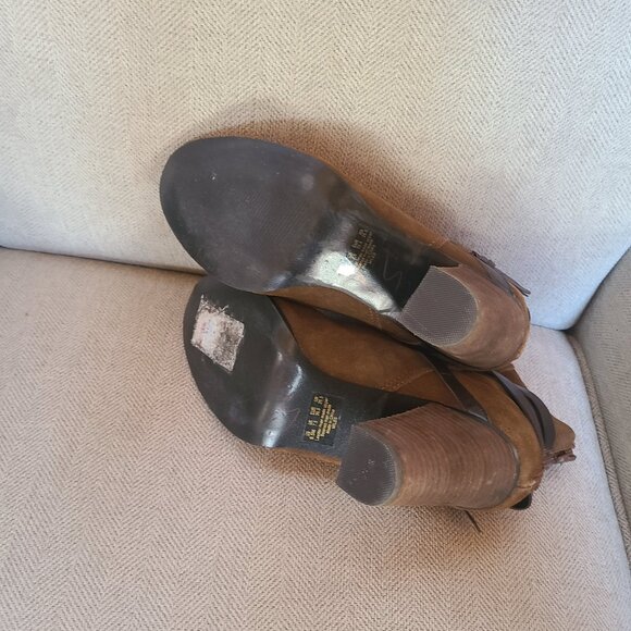 Carlos by Carlos Santana Miles Ankle Boot Booties Bourbon Brown 9.5 Boho Rock - Picture 6 of 8